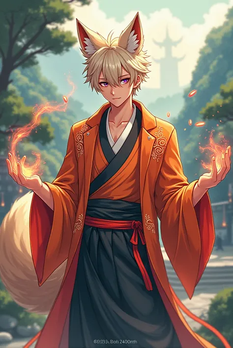 Anime male kitsune