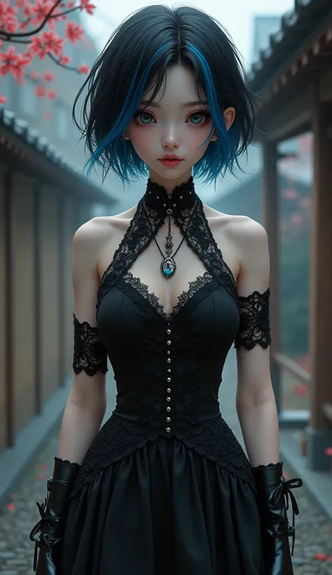 Akiko, a young Gothic style influenced by Japanese manga 