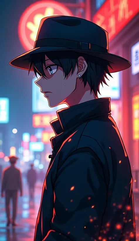 anime - style image of a man in a hat and jacket,  Anime Art Wallpaper 8K,  Anime Art Wallpaper 4K, Anime Art Wallpaper 4K ,  Best Anime 4K Kona-chan Wallpaper , 4k anime wallpaper,  anime wallpaper 4k , anime wallpaper 4k, Anime Boy, Anime Style 4k, 4K Ma...