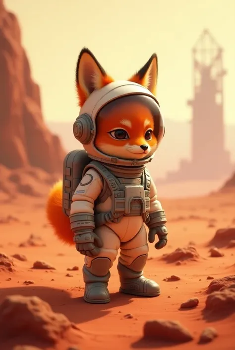 Fox is an astronaut on Mars