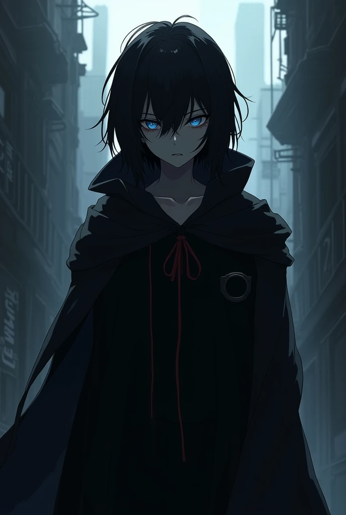 Anime character with dark colors 