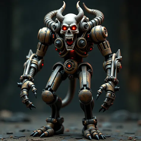 3D rendering, toy, action figure,((( full body images))), steampunk, mechanical, devil, skull face, Cthulhu monsters, evil and horrible style, realistic photos, digital images.