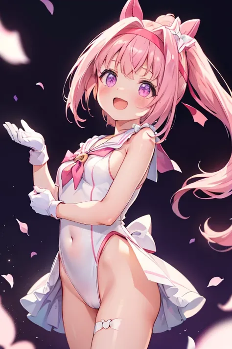  beautiful illustration、Bunny ears, ( white leotards ), ( sailor collar ), ( white gloves),  choker, (Elbow Handbags),(masterpiece、 best quality、8k ), ( beautiful details ),  high-definition face ,  perfect lighting ,  extremely detailed CG, (  perfect han...