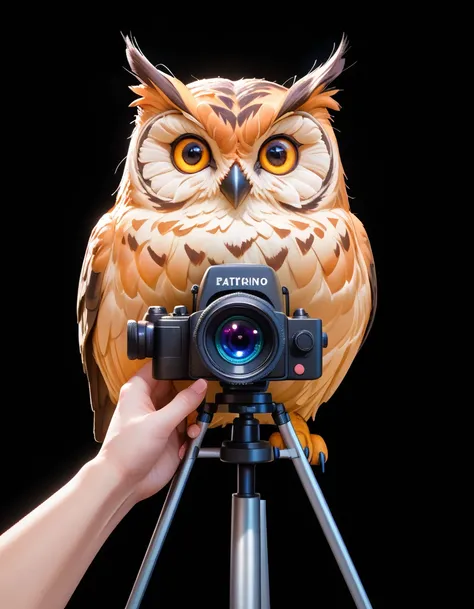 a painting of a colorful owl on a black background,, breathtaking rendering, within a radiant connection, inspired by Kinuko Y. Craft,, magical elements, kitten icon, wow, is beautiful, casting a multi colorful spell, bright flash, flash  