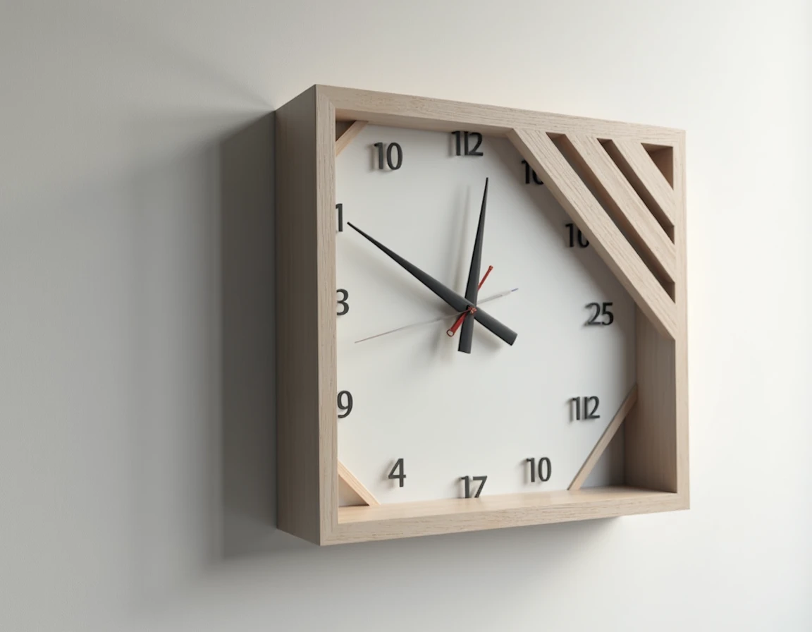 3d wall clock