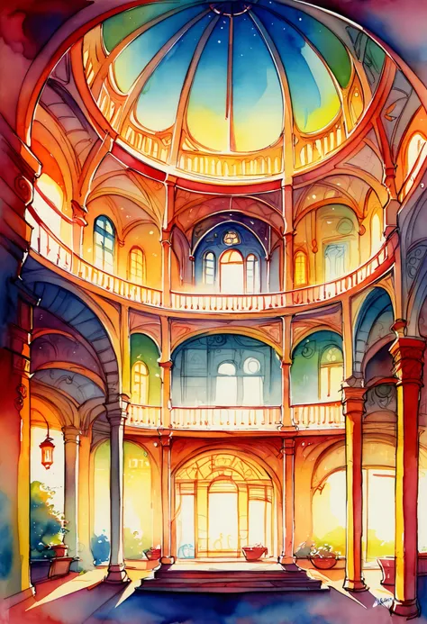 score_9, score_8_up, score_7_up, score_6_up, score_5_up, score_4_up, hires, highres, source_furry, cover page, angelic 1girl, sketches of a fantasy room, sketch, flickr, conceptual art, colorful architectural drawing, architectural illustration, interior d...