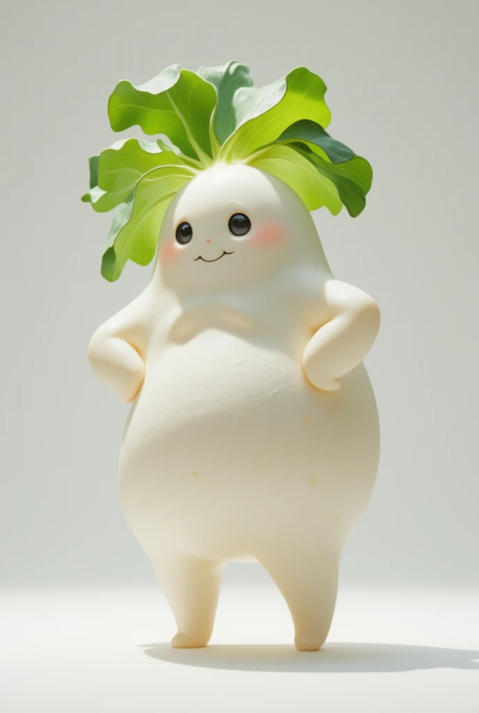 (Japanese white radish:Eyes and mouth:limbs:white:Leaf Hair ),photo shoot,Bikini Wear