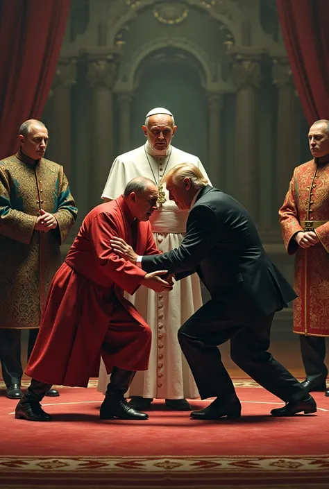  Let Erdogan and the tramp wrestle  ,  let the pope referee Putin be the coach 