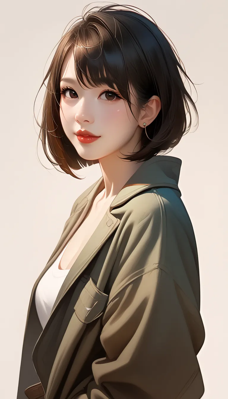 score_9, score_8_consolation, score_7_consolation, score_6_consolation,  asian middle-aged woman character concept art, black li...