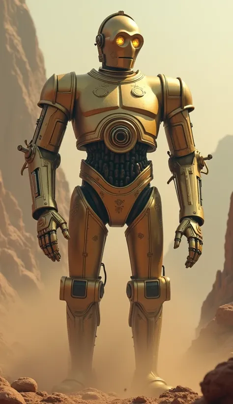 R2-D2 (Star Wars) and C-3PO (Star Wars) merge into it in big monster