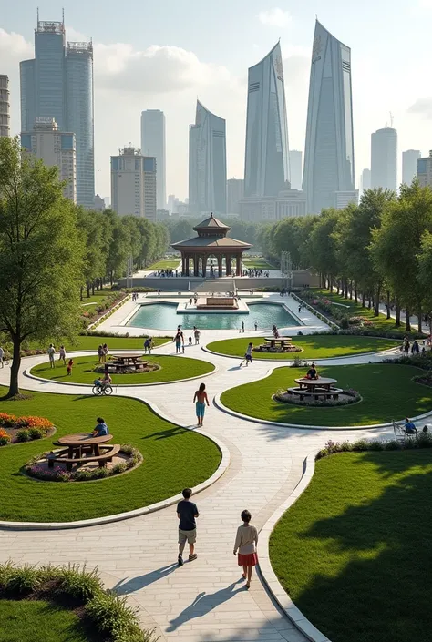 Modern kazakh park