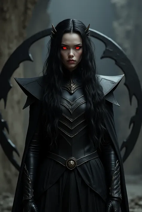 Really dangerous almost too real here is amazed and sees of the power of Lord of the Rings a never-before-seen new edition of Sauron as a woman the Brutal beauty meets brutality she wears a uniform in dark black her hair is black as night her eyes Red the ...