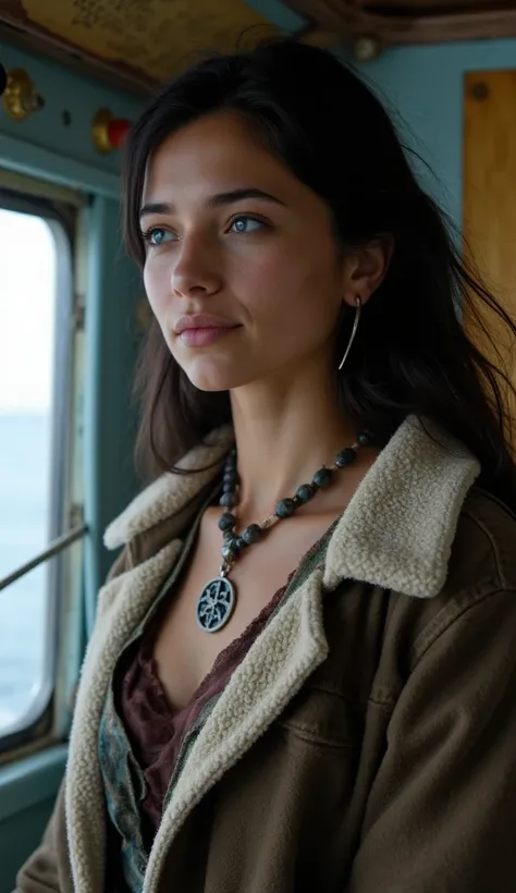 Erell, une jeune femme bretonne dune trentaine dannées, possède un charme sauvage et indomptable. Ses cheveux, dun noir profond, tombent en vagues épaisses autour de son visage bronzé par le vent et la mer. Ses yeux, d’un bleu glacé comme l’océan Atlantiqu...