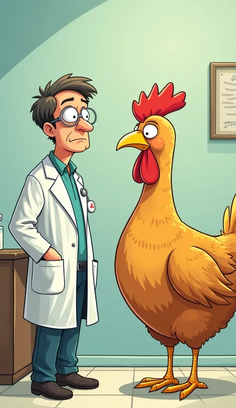 :A man went to the doctor and said, "Doctor, I think Im turning into a chicken!"
"Why do you say that?" said the doctor.
The man said, "I wake up in the morning