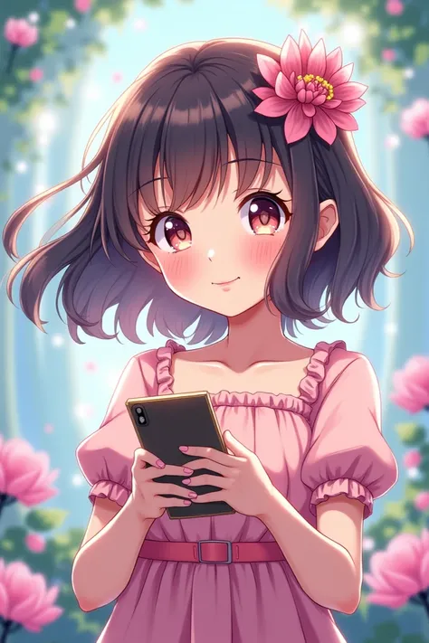 Create a girl anime use mobile 