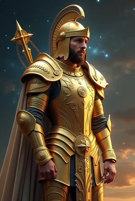 Messi dressed as the Golden Knight of Sagittarius 