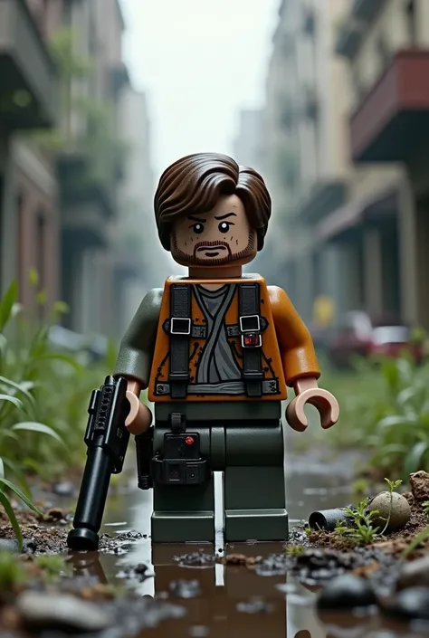 an illustration of a LEGO toy with the game theme "The Last of Us"