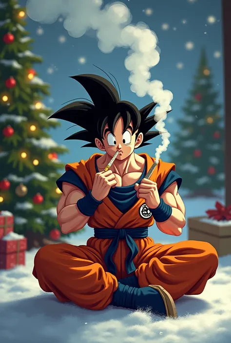 Make Goku smoke weed for Christmas