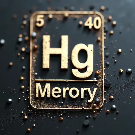 mercury, chemical element from the periodic table of chemical elements.