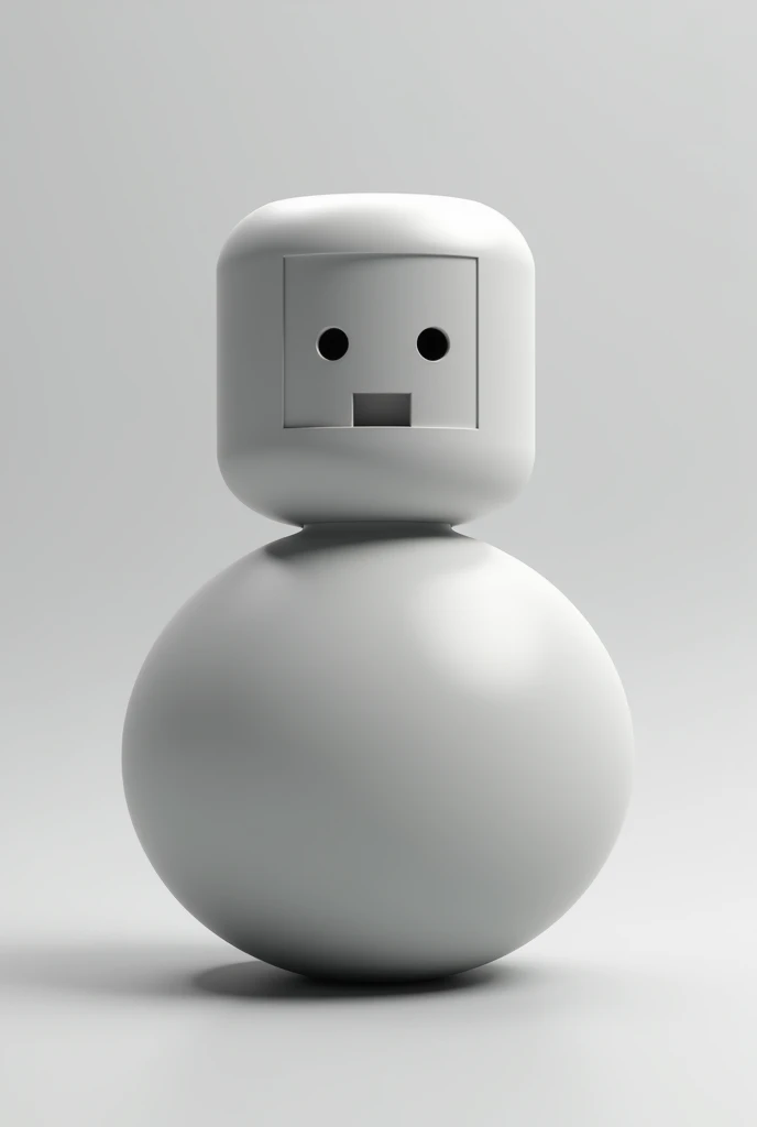 A human ball with a Roblox face