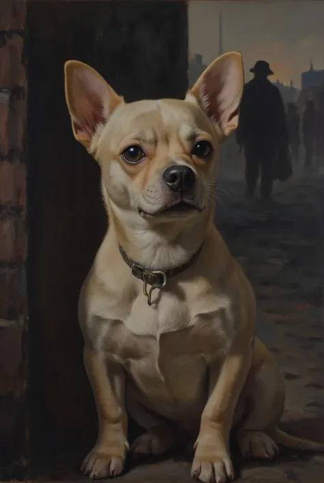 oil painting of a chihuahua, cinematic composition, award winning