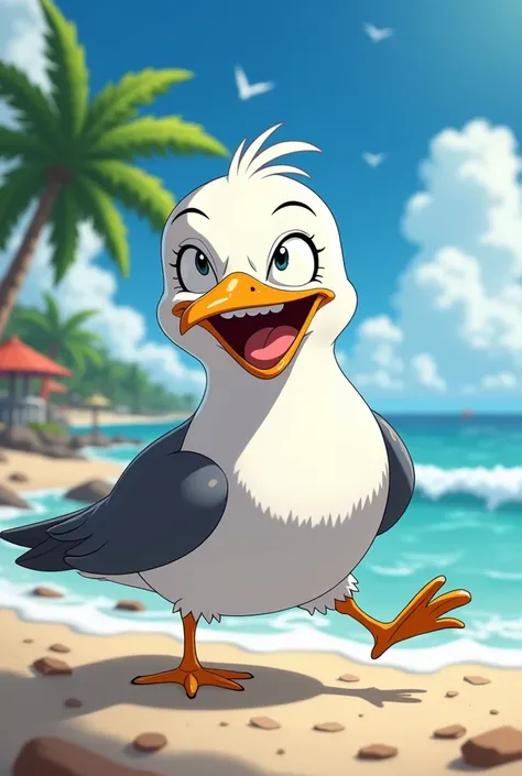 Make a seagull anime funny