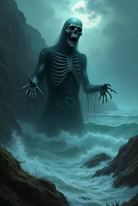 Horror movie poster with water 