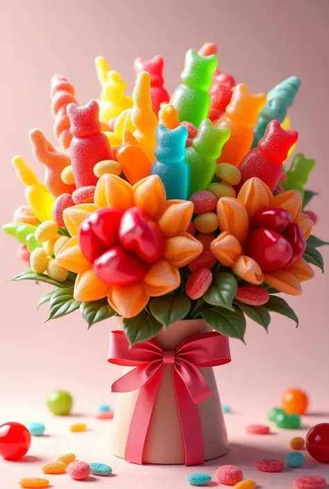 Bouquet of gummies to give as a gift