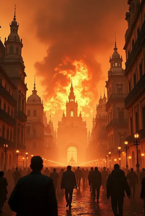 Seville in flames