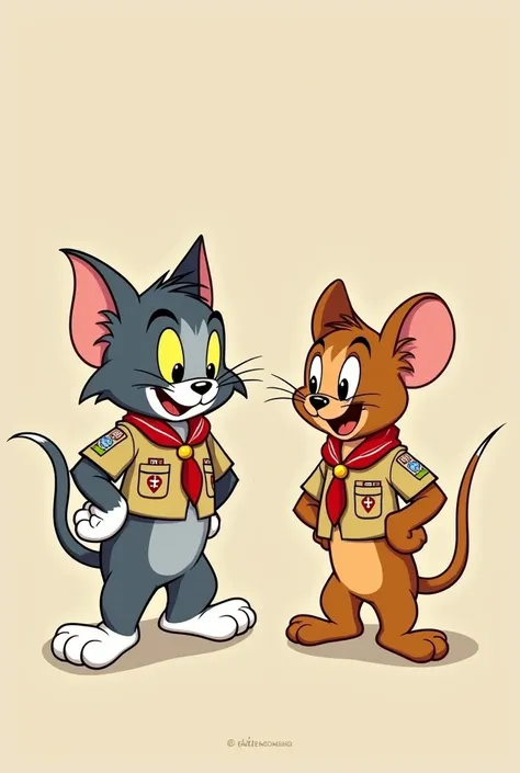 tom and jerry are both official scouts in 2d