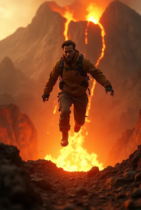 Ryan Gosling Jumps Into Volcano