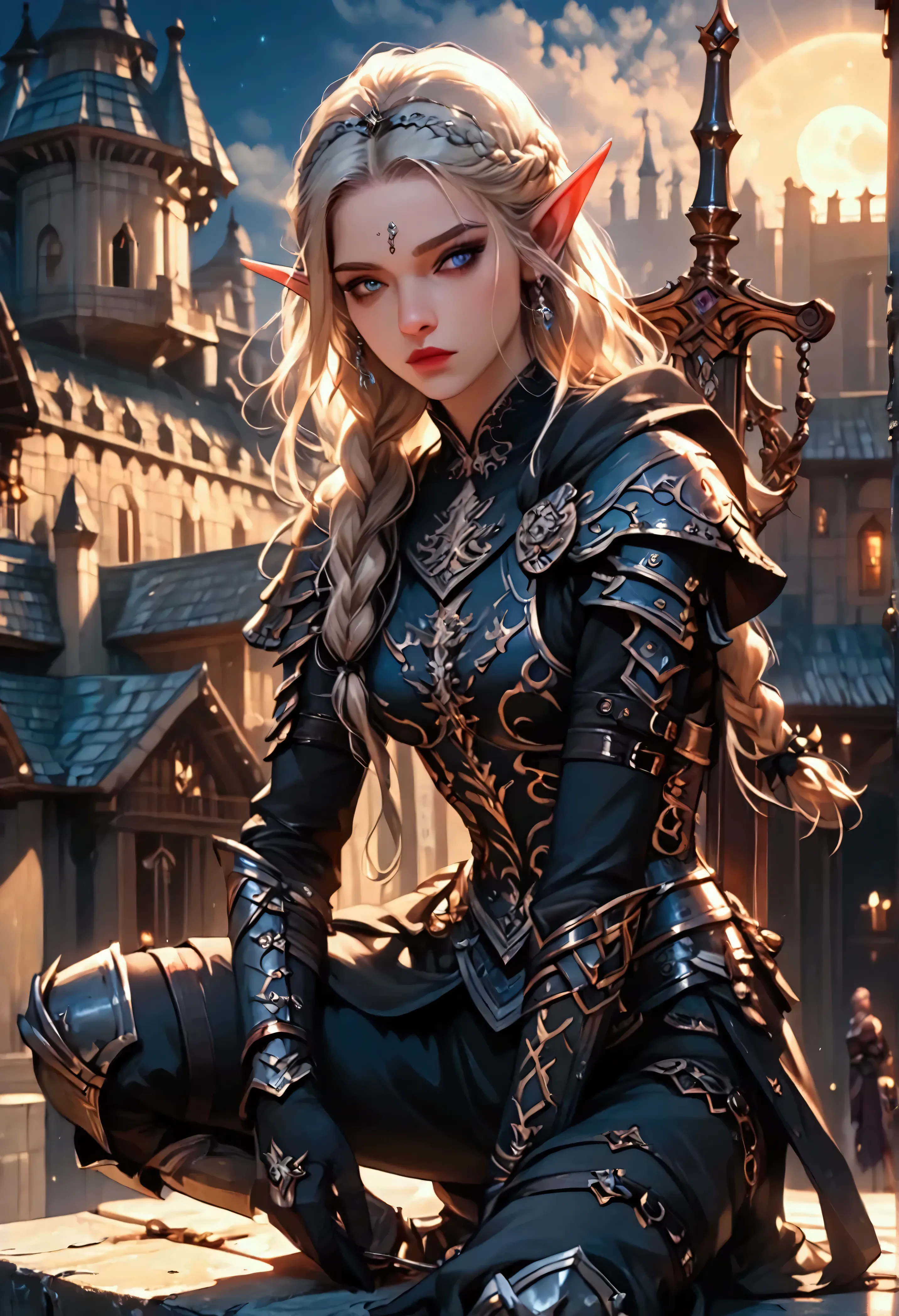 score_9, score_8_up, score_7, a picture of an epic fantasy thief , female elf (best details, masterpiece, best quality: 1.5), ep...