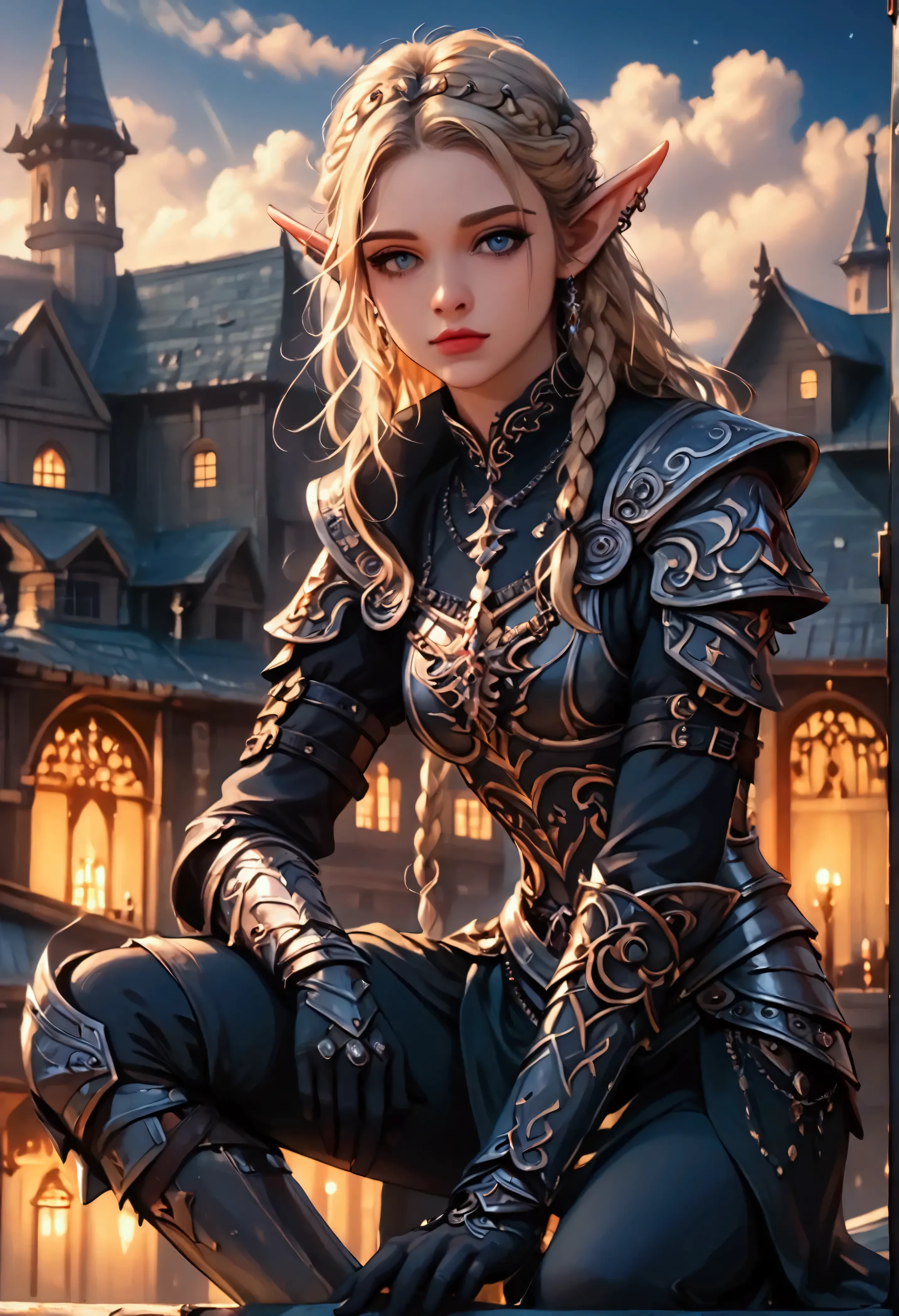 score_9, score_8_up, score_7, a picture of an epic fantasy thief , female elf (best details, masterpiece, best quality: 1.5), ep...