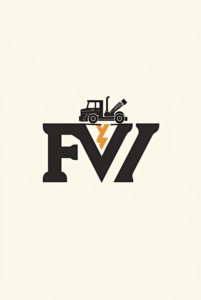  I need a logging company logo with a truck, an f and a v . In simple but formal style