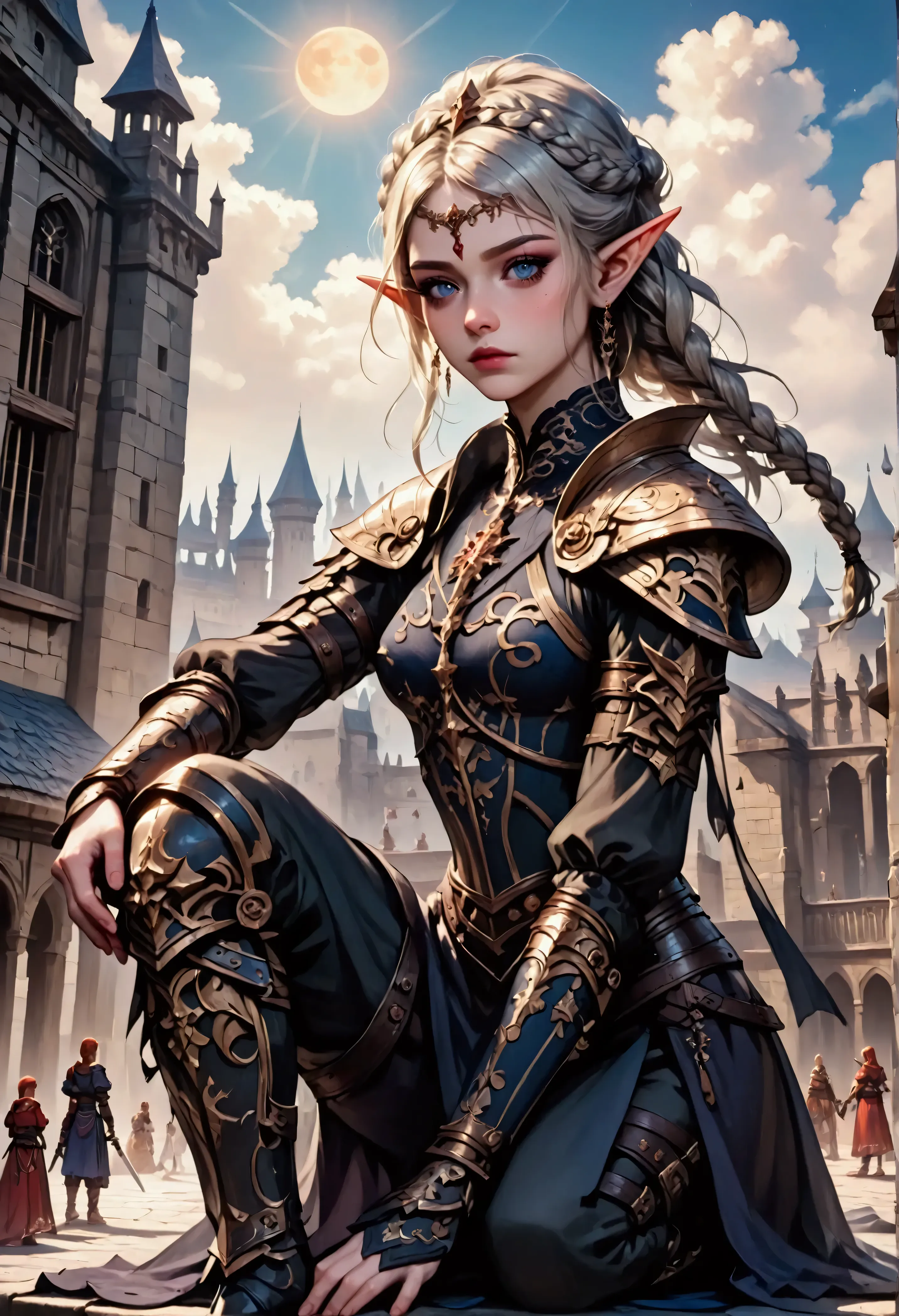 score_9, score_8_up, score_7, a picture of an epic fantasy thief , female elf (best details, masterpiece, best quality: 1.5), ep...