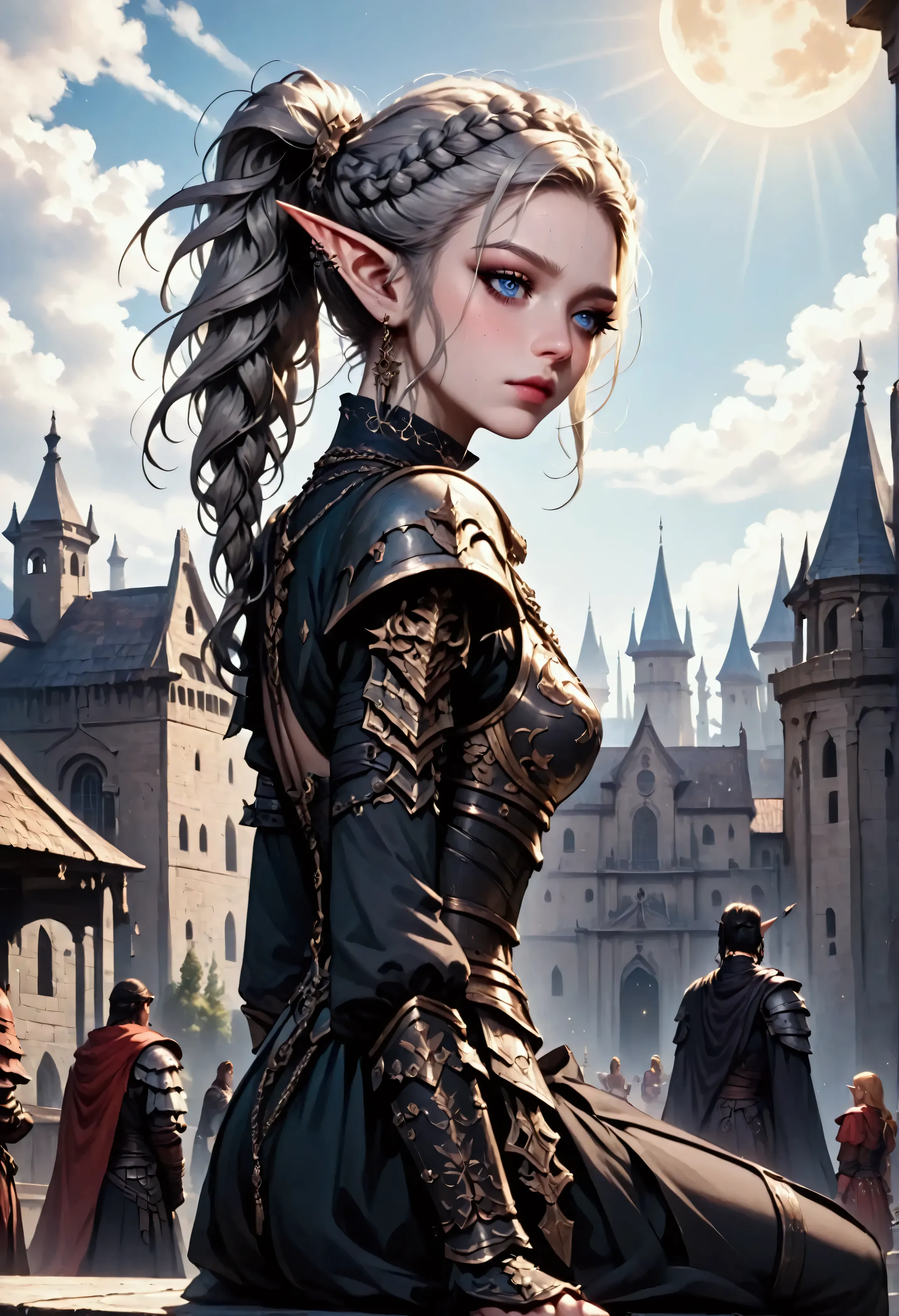 score_9, score_8_up, score_7, a picture of an epic fantasy thief , female elf (best details, masterpiece, best quality: 1.5), ep...