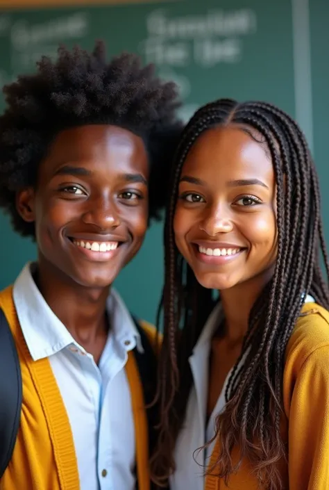 A mix of African student mal and female photo
