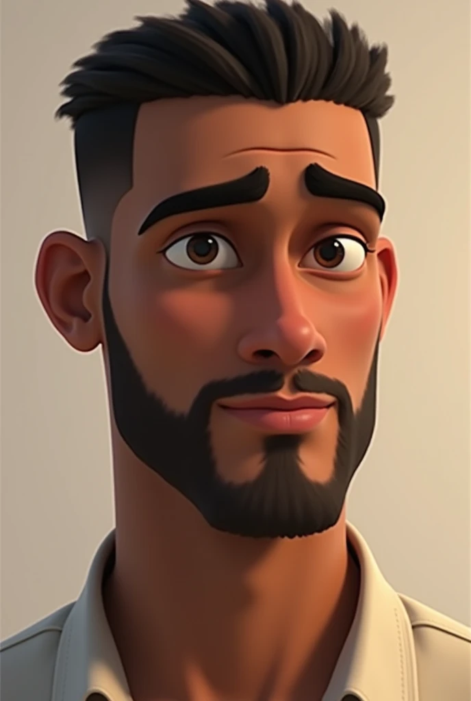 Adult brown man with short hair ( animated)
a