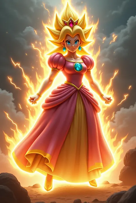 Princess peach super Sayajin 