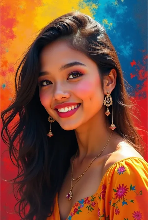 Design a colorful Filipina  