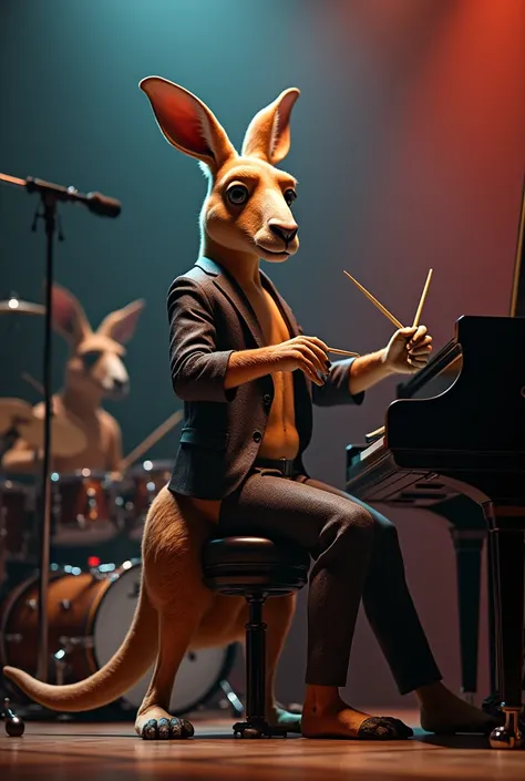 Kangaroo musician drummer pianist
