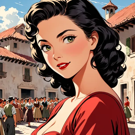 (( best quality )), ((masterpiece)),Carmen returns to her hometown(1951)