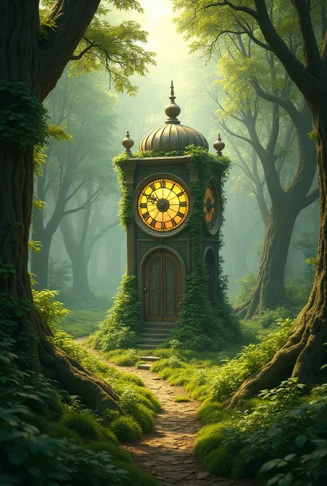 A Forest in summer , with a clock dome