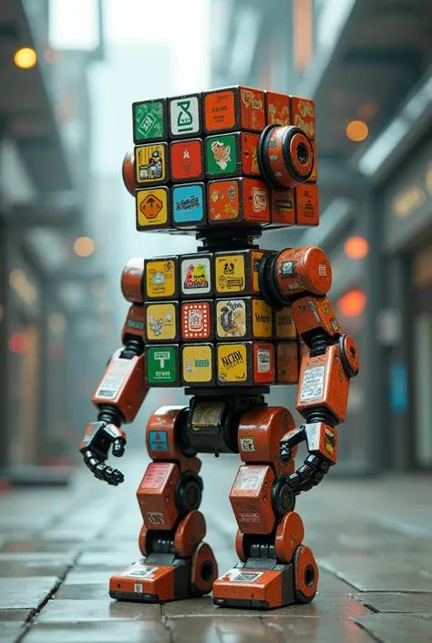 Rubik Robot Stickers 