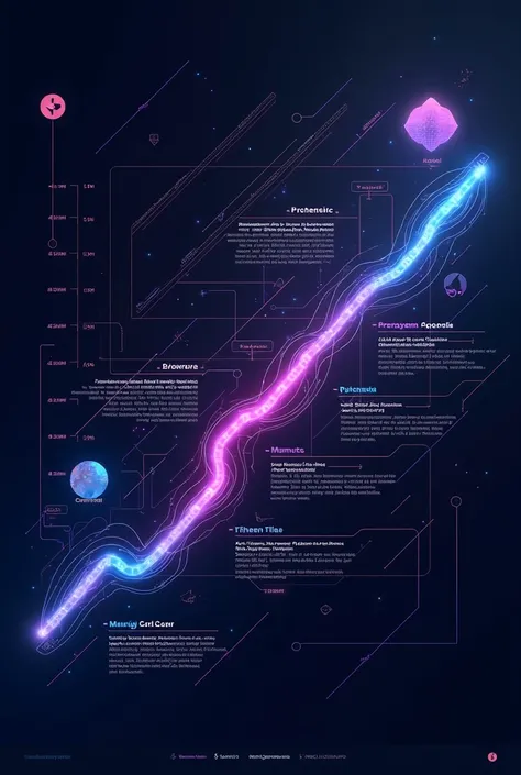 Cryptocurrency project roadmap in the form of a graph without text 