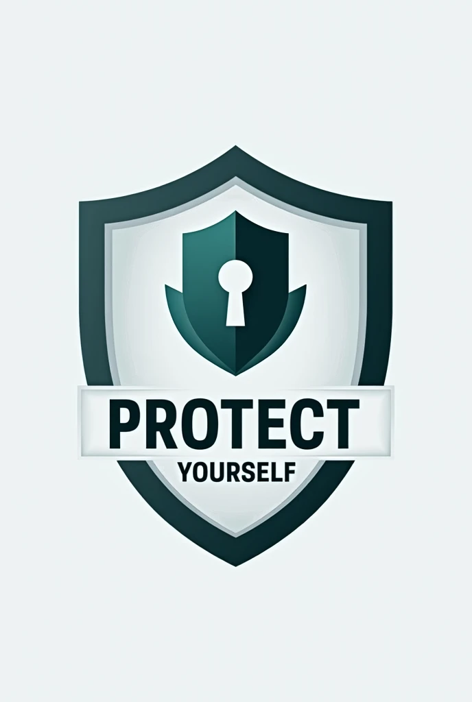 Generate the logo of a podcast that talks about security and digital privacy that says Protect yourself