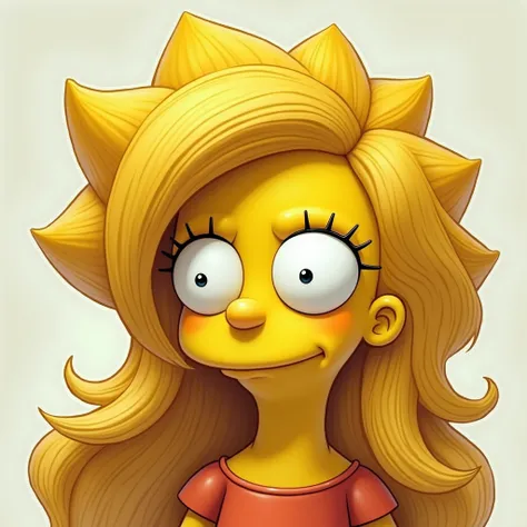 Can you do what can you do to Lisa Simpson with long hair 