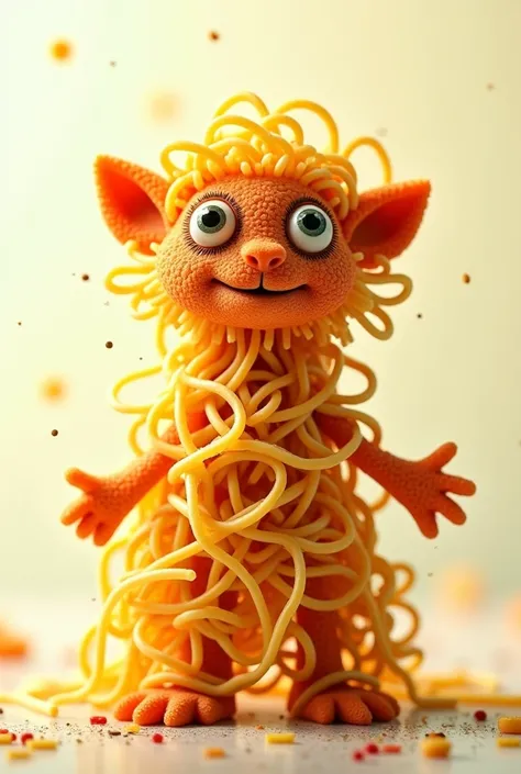 Animal made from noodles