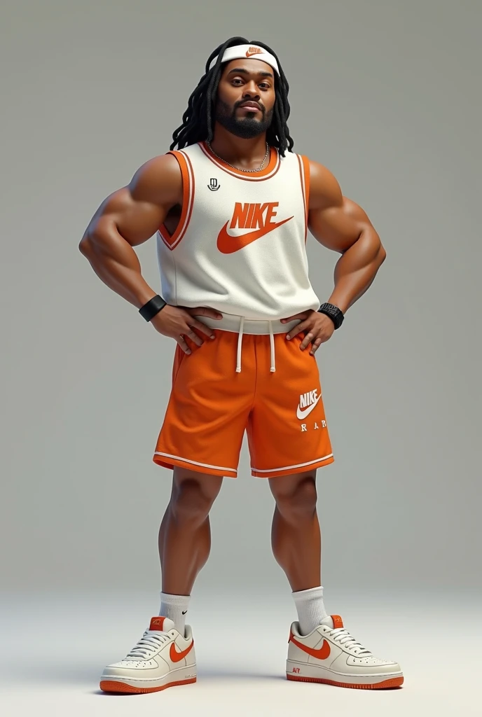 Warner Bros. character wearing a Nike outfit and AF1 posing