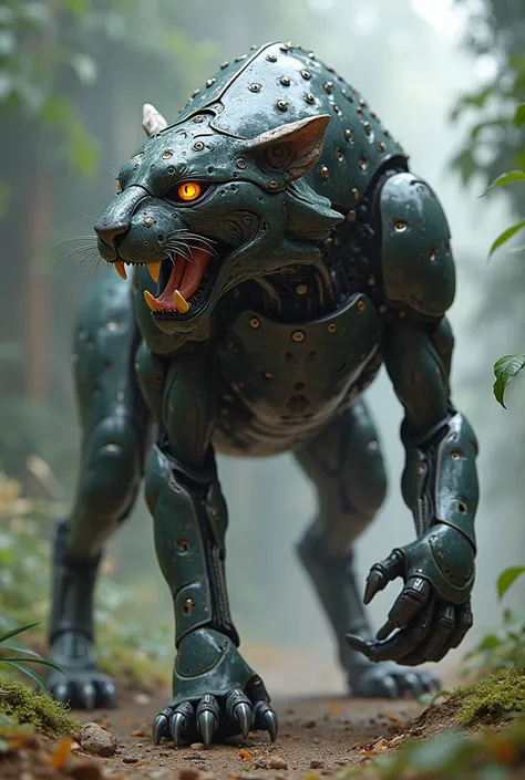  combines a robot with leopard parts, Eagle, Cybernetic jaguar , a little more animal and human at the same time